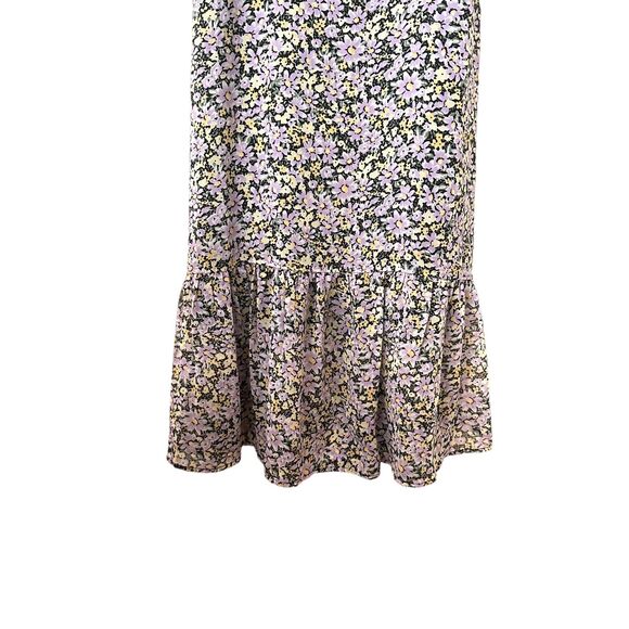 SANCTUARY Floral Chiffon Midi Sundress Purple Sz4 - Picture 5 of 7